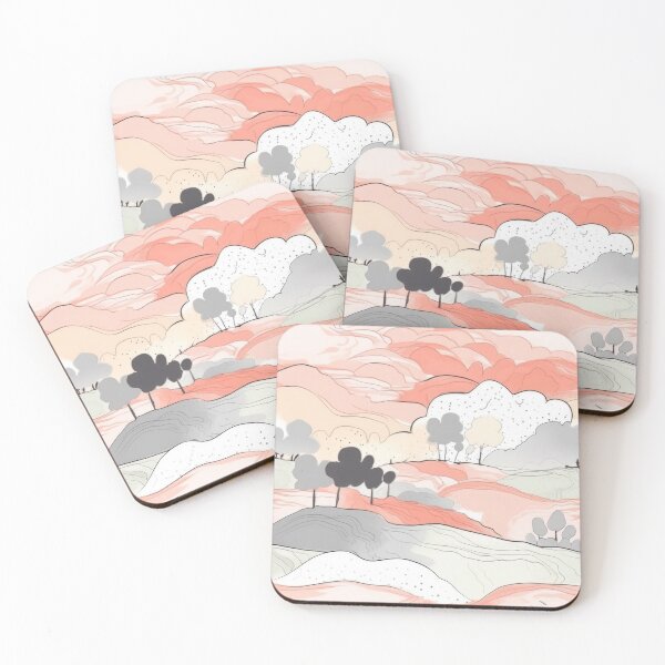 Item preview, Whimsical Pastel Landscape designed and sold by WildWho.