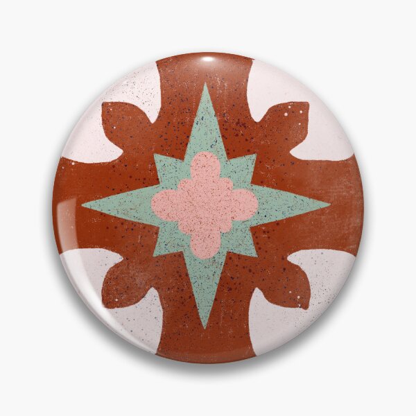 Item preview, Spanish Tile 3 Terracotta and Sage  designed and sold by ChloesNook.