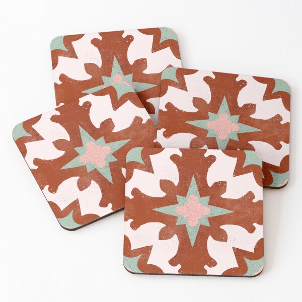 Item preview, Spanish Tile 3 Terracotta and Sage  designed and sold by ChloesNook.