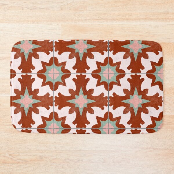 Item preview, Spanish Tile 3 Terracotta and Sage  designed and sold by ChloesNook.