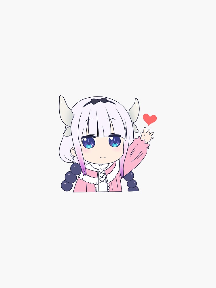 "Kanna Wave with Heart" Sticker for Sale by Kaunta Redbubble