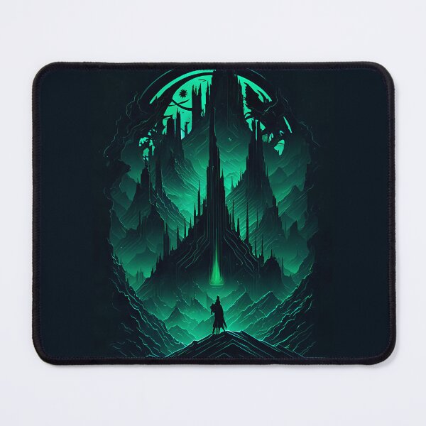 Item preview, Futuristic Cyber Space Mountains designed and sold by entwithanaxe.