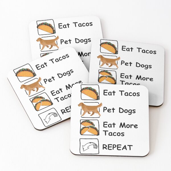 Item preview, Eat Tacos Pet Dogs fuuny dogs lovers designed and sold by 1999jack.