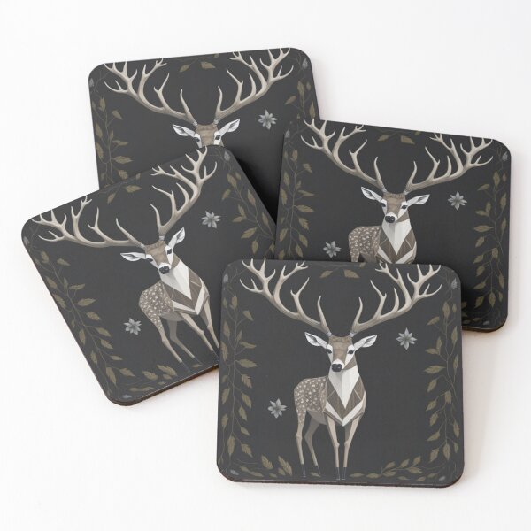 Item preview, Deer Patchwork - Rustic Neutrals designed and sold by Turkdesigner.