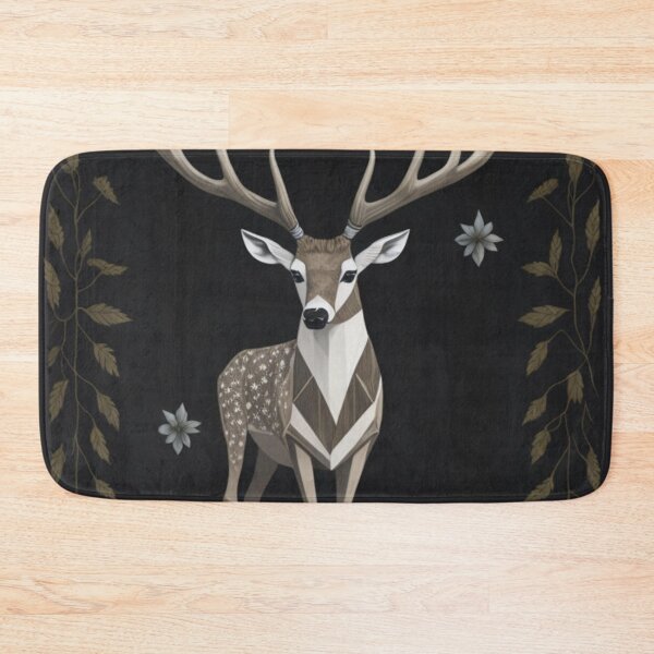 Item preview, Deer Patchwork - Rustic Neutrals designed and sold by Turkdesigner.