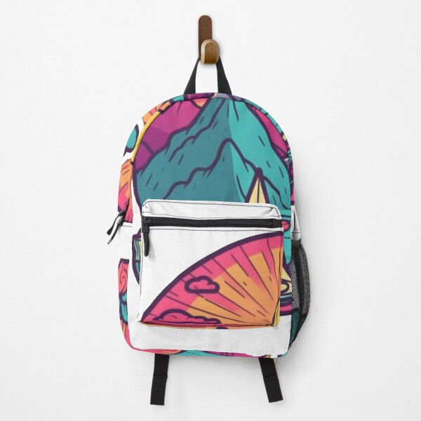 Item preview, Mountain Sunset: A Majestic Cartoon Landscape designed and sold by EGeorgia2498.