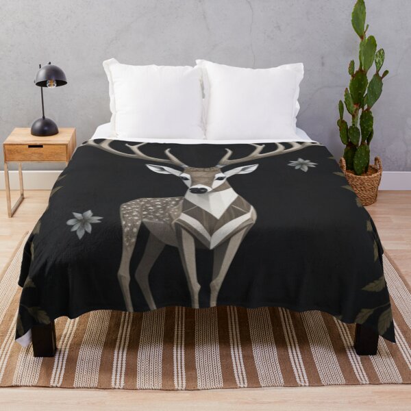 Item preview, Deer Patchwork - Rustic Neutrals designed and sold by Turkdesigner.
