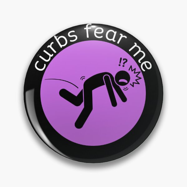 Item preview, curbs fear me - purple designed and sold by jechaiyells.