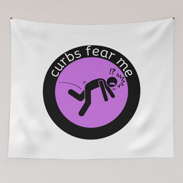 Item preview, curbs fear me - purple designed and sold by jechaiyells.