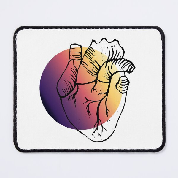 Item preview, Sunset Gradient Heart designed and sold by Aspire Happy Art.