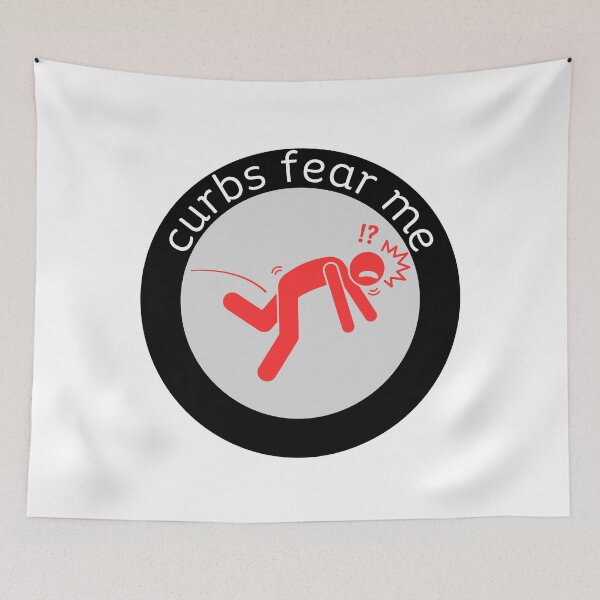 Item preview, curbs fear me - gray/red designed and sold by jechaiyells.