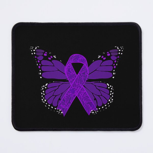 Item preview, Fibromyalgia Awareness Ribbon With Butterfly Wings (Version B1) designed and sold by DreamFruit11.
