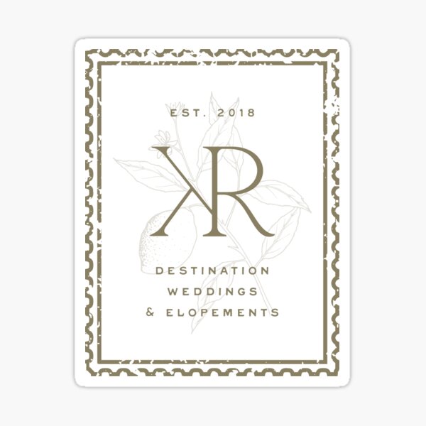 Kailee Rose Photo & Video Postage Logo Sticker - Sage Sticker