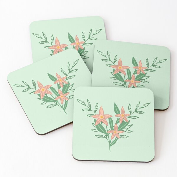 Item preview, Beautiful light and airy pink flower pattern  designed and sold by kathtrumpet.