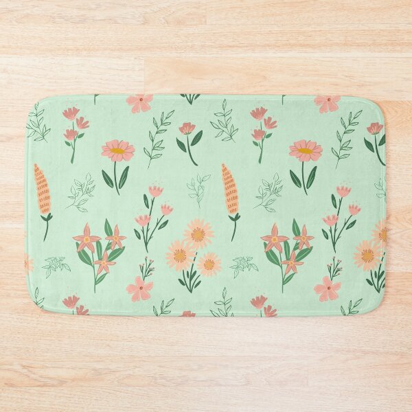 Item preview, Beautiful light and airy pink flower pattern  designed and sold by kathtrumpet.