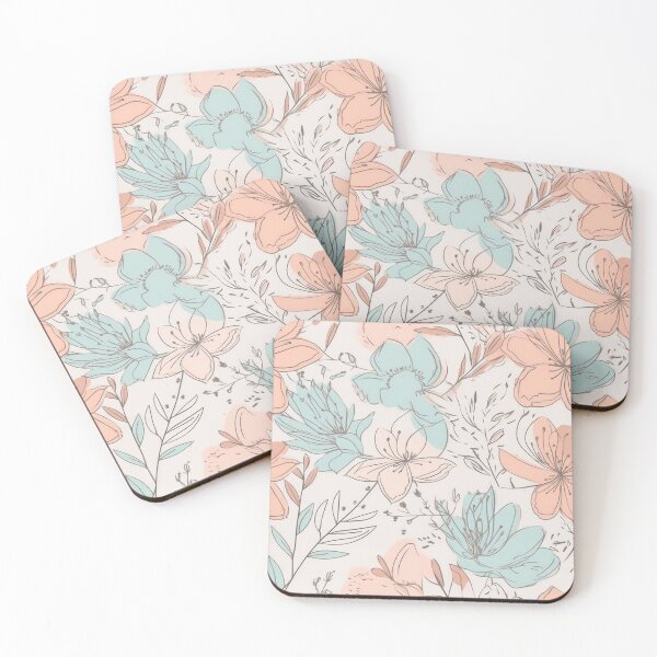 Item preview, 1970's Pastel Floral Pattern designed and sold by WildWho.