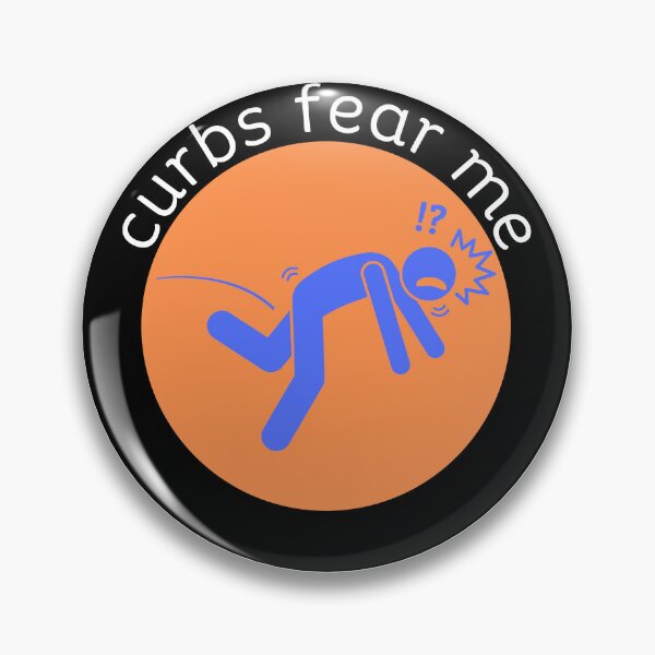 Item preview, curbs fear me - orange/blue designed and sold by jechaiyells.