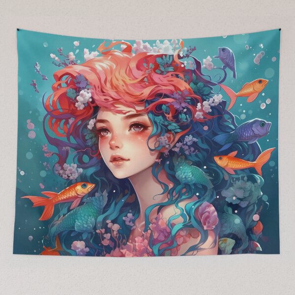 Item preview, Cute mermaid #42 designed and sold by Carmillai.