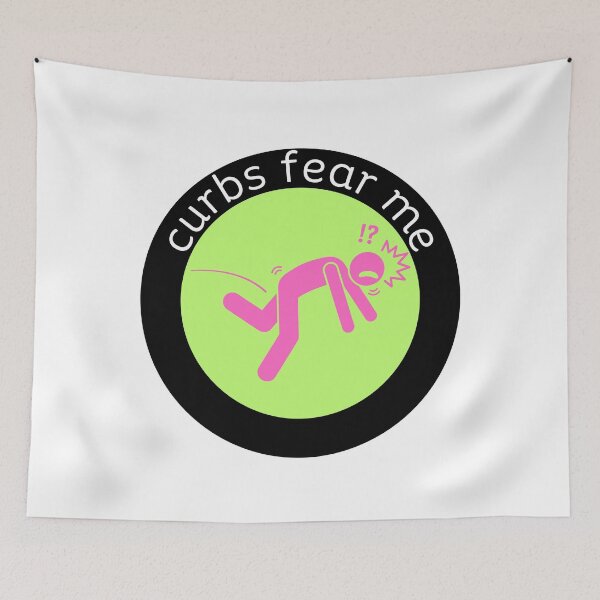 Item preview, curbs fear me - green/pink designed and sold by jechaiyells.