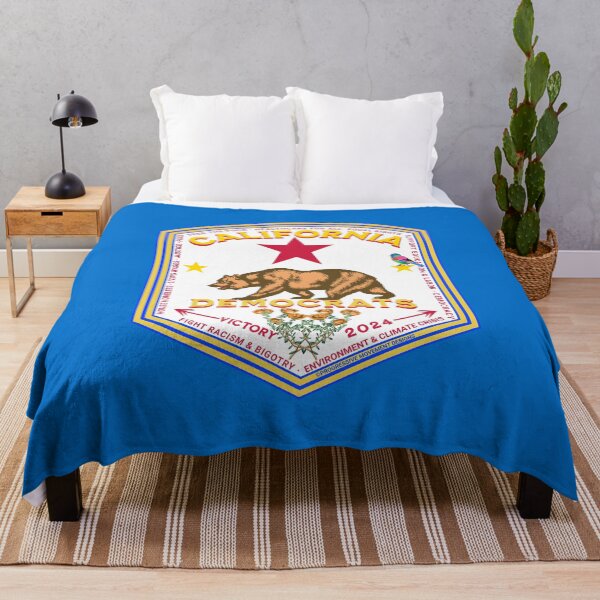 Item preview, PMD00867 Progressive Movement Designs California Democrat pride design shows you support progressive policy goals for Democrats Independents and Bernie Sanders supporters gold poppy grizzly bear designed and sold by ProgressiveLeft.