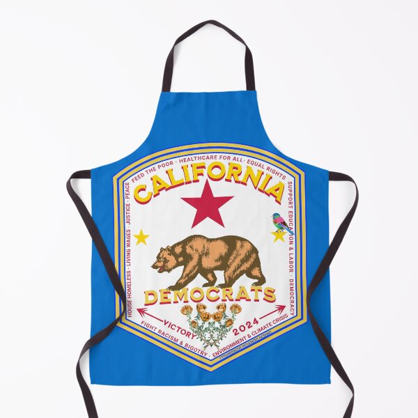 Item preview, PMD00867 Progressive Movement Designs California Democrat pride design shows you support progressive policy goals for Democrats Independents and Bernie Sanders supporters gold poppy grizzly bear designed and sold by ProgressiveLeft.