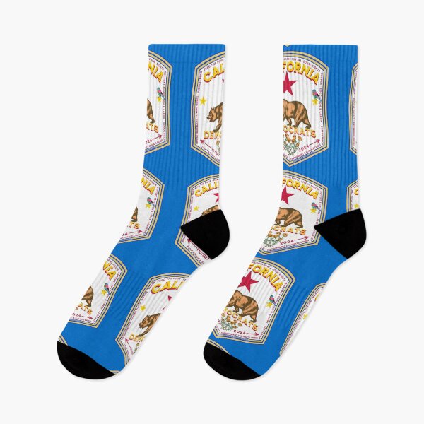Item preview, PMD00867 Progressive Movement Designs California Democrat pride design shows you support progressive policy goals for Democrats Independents and Bernie Sanders supporters gold poppy grizzly bear designed and sold by ProgressiveLeft.