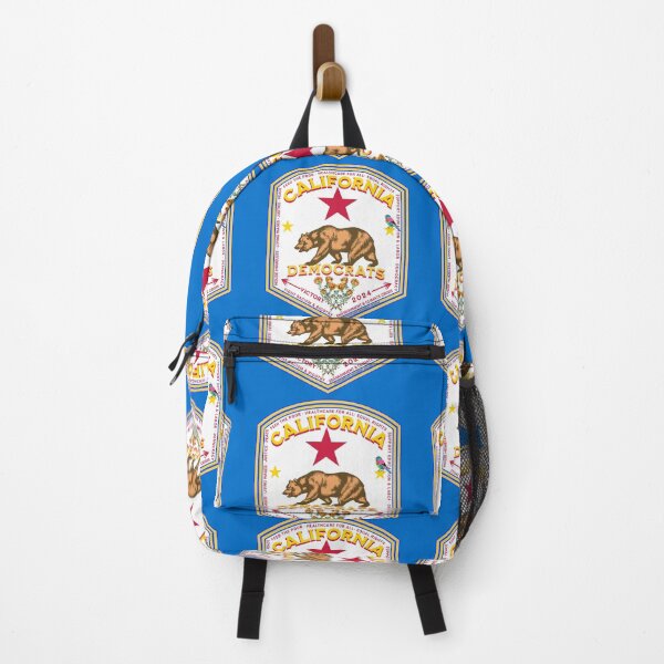 Item preview, PMD00867 Progressive Movement Designs California Democrat pride design shows you support progressive policy goals for Democrats Independents and Bernie Sanders supporters gold poppy grizzly bear designed and sold by ProgressiveLeft.