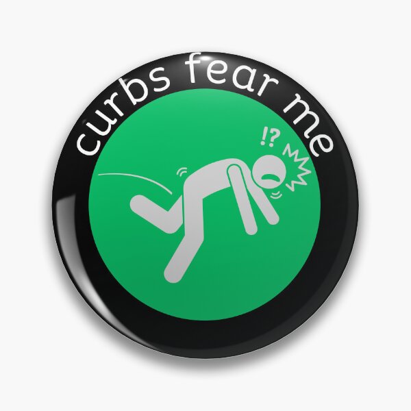 Item preview, curbs fear me - green/gray designed and sold by jechaiyells.