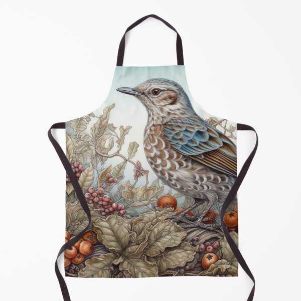 Item preview, Fieldfare bird in a field designed and sold by zoldi.