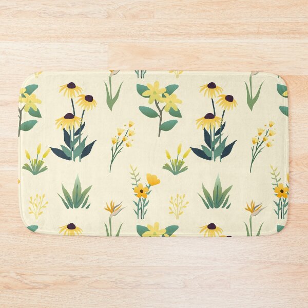 Item preview, Beautiful light and airy yellow flower pattern  designed and sold by kathtrumpet.