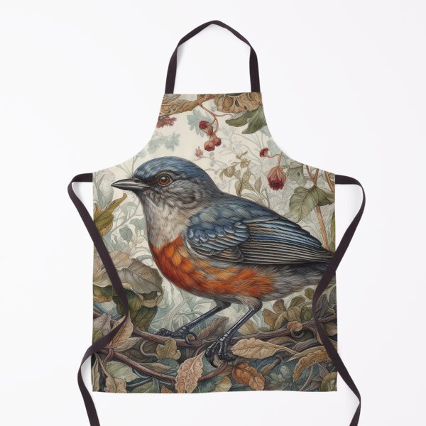 Item preview, Redstart Bird Portrait designed and sold by zoldi.