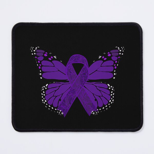 Item preview, Fibromyalgia Awareness Ribbon With Butterfly Wings (Version B2) designed and sold by DreamFruit11.