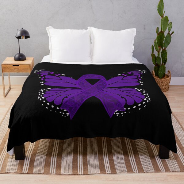 Item preview, Fibromyalgia Awareness Ribbon With Butterfly Wings (Version B2) designed and sold by DreamFruit11.