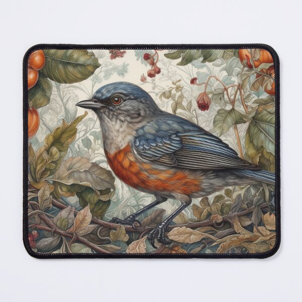 Item preview, Redstart Bird Portrait designed and sold by zoldi.