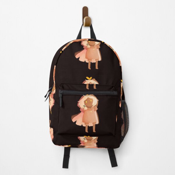 Item preview, A yellow butterfly rests on a lonely moth's head in daylight prairie (chibi) - Sky Children of the Light (black background) designed and sold by NailBroken.