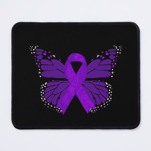 Item preview, Fibromyalgia Awareness Ribbon With Butterfly Wings (Version B3) designed and sold by DreamFruit11.