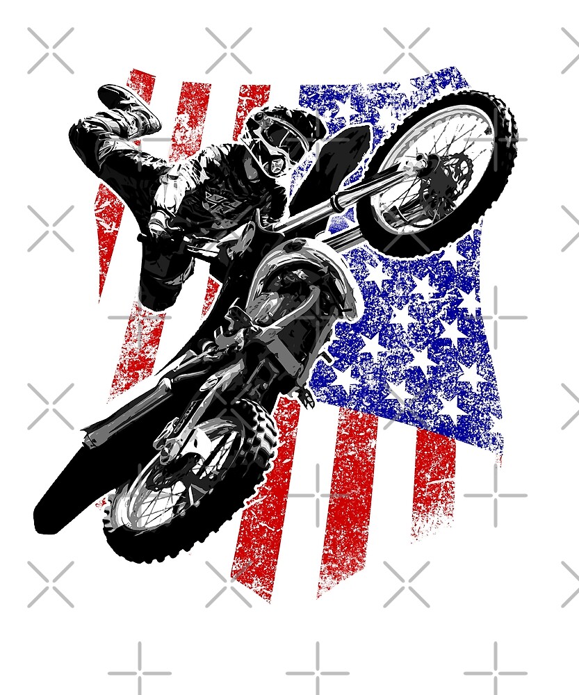 american flag dirt bike gear