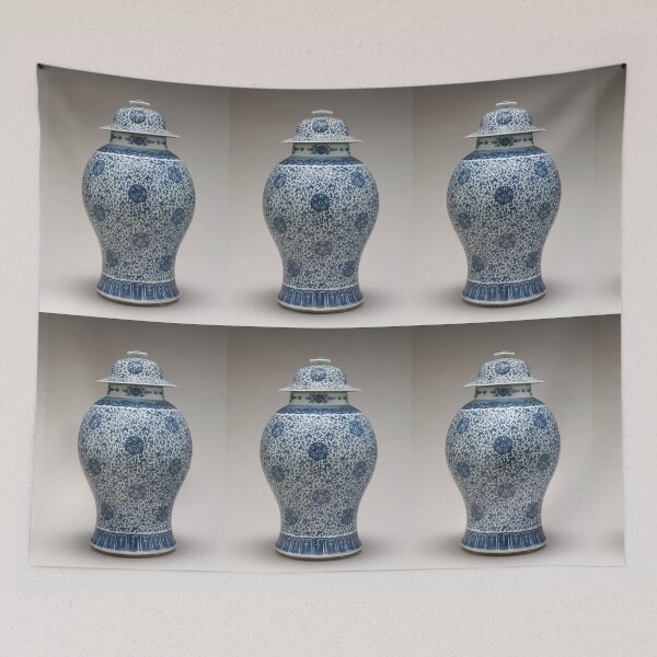 Item preview, Blue and White Jar with Cover, 18th century designed and sold by kathrynhw.