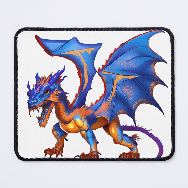 Item preview, Roaring Dragon in Blue & Orange (large) designed and sold by RADRussell.
