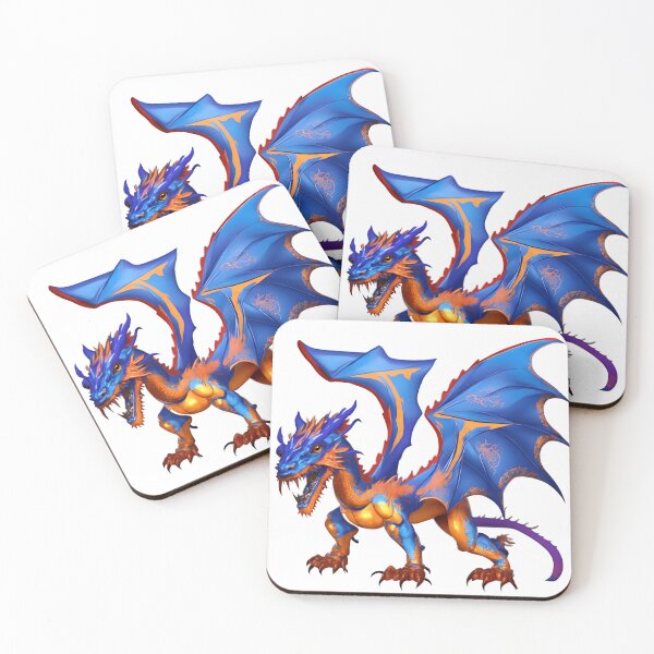 Item preview, Roaring Dragon in Blue & Orange (large) designed and sold by RADRussell.