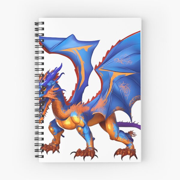 Item preview, Roaring Dragon in Blue & Orange (large) designed and sold by RADRussell.
