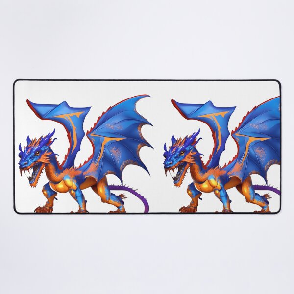 Item preview, Roaring Dragon in Blue & Orange (large) designed and sold by RADRussell.