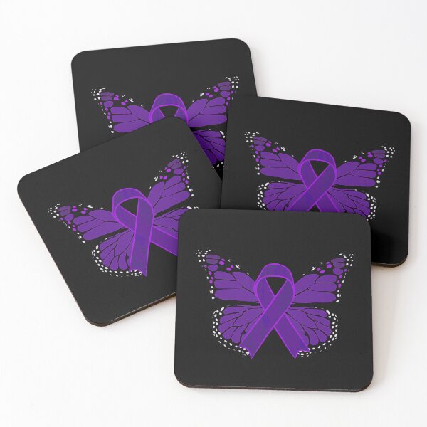 Item preview, Fibromyalgia Awareness Ribbon With Butterfly Wings (Version A1) designed and sold by DreamFruit11.