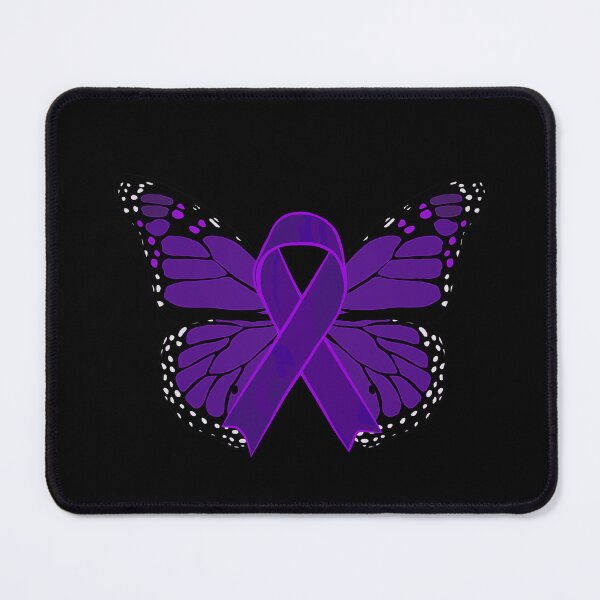 Item preview, Fibromyalgia Awareness Ribbon With Butterfly Wings (Version A1) designed and sold by DreamFruit11.