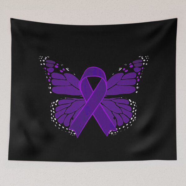 Item preview, Cinta de concientización sobre la fibromialgia con alas de mariposa (Versión A1) designed and sold by DreamFruit11.