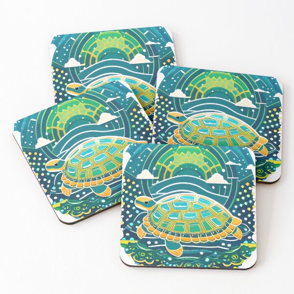 Item preview, cute happy turtle  designed and sold by Five Seventy Five.