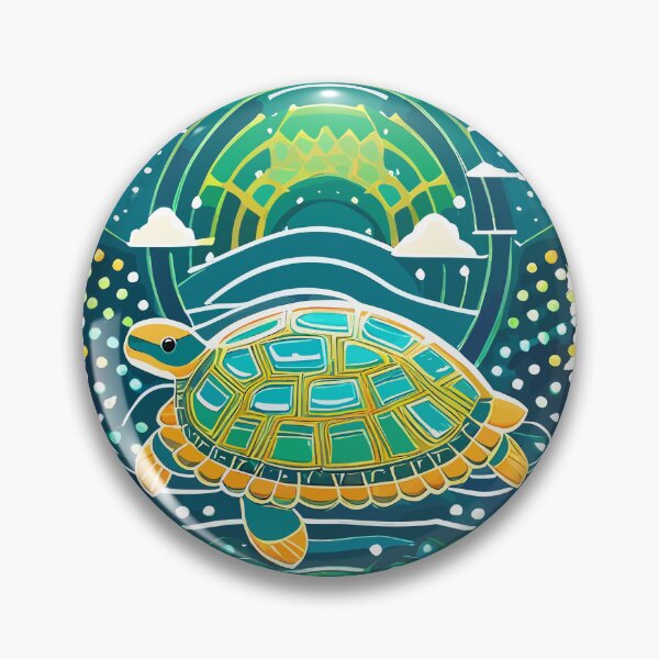 Item preview, cute happy turtle  designed and sold by Five Seventy Five.