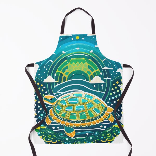 Item preview, cute happy turtle designed and sold by Five Seventy Five.