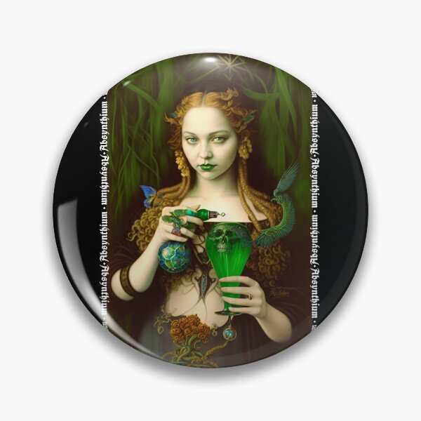 Item preview, Absinthe Witch with Absinthe Chalice- Beauty Darkness | Absynthium designed and sold by Absynthium.