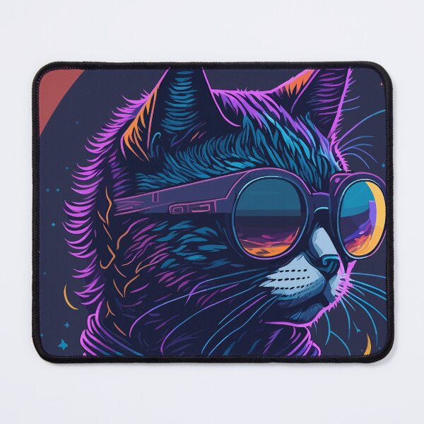 Item preview, Cyberpunk Cat - Futuristic Feline Design designed and sold by Diegos-.